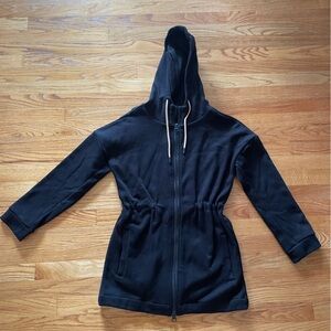 ZYIA long Black Hoodie/Jacket